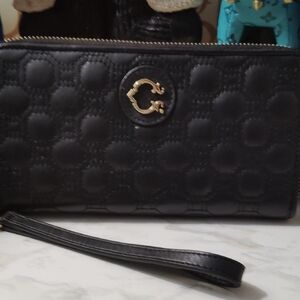Chic Black Quilted Women's Clutch